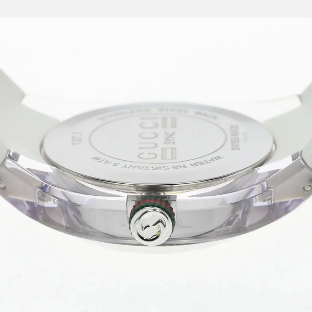 - BRAND NEW GUCCI WHITE ACRYLIC WATCH WITH BOX